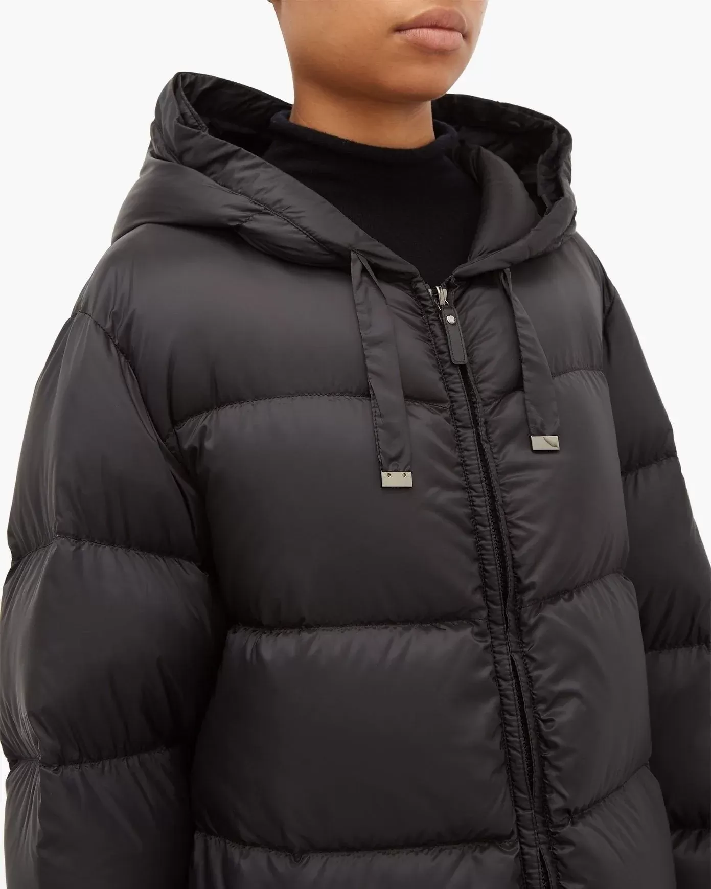 Max Mara Black Seip Down Coat