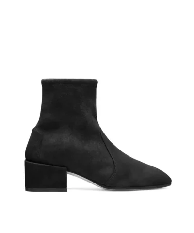 Stuart Weitzman The Allie Velvet Bootie, Black