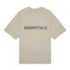 Essentials Boxy T-Shirt Applique Logo Olive/Khaki