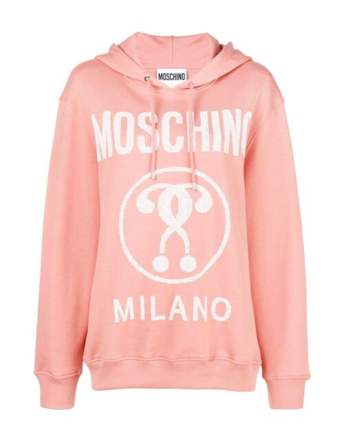 Moschino logo print hoodie