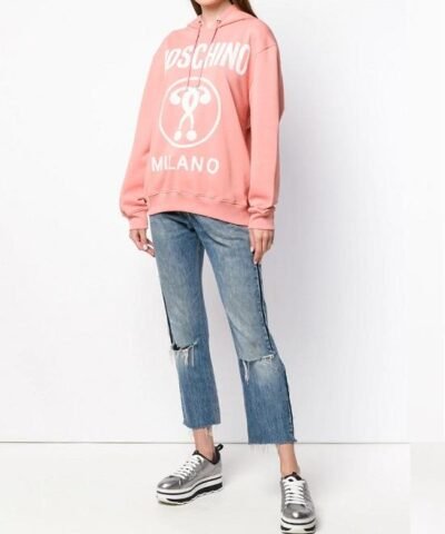 Moschino logo print hoodie
