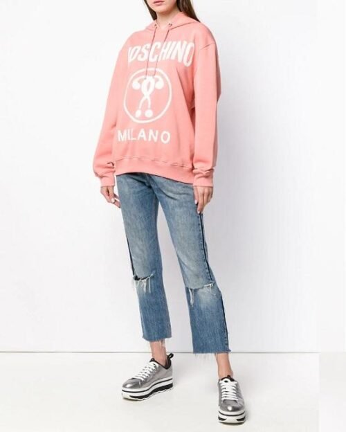 Moschino logo print hoodie
