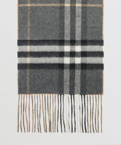 Burberry Long Reversible Check Double-Faced Cashmere Scarf