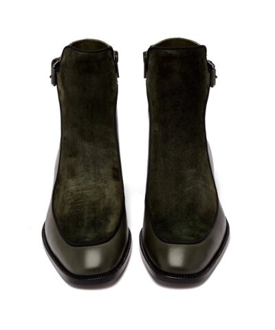 Christian Louboutin Ecritoir Suede And Leather Ankle Boots