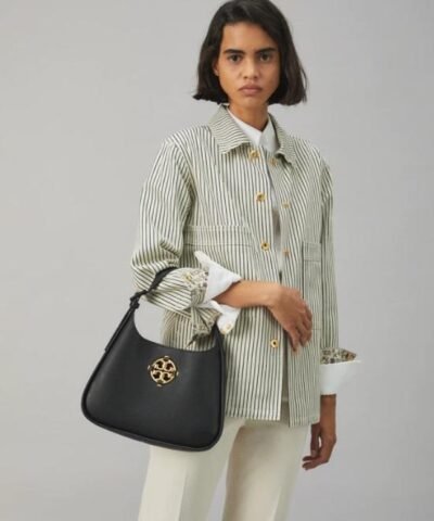 Tory Burch Miller Small Classic Shoulder Bag, Black