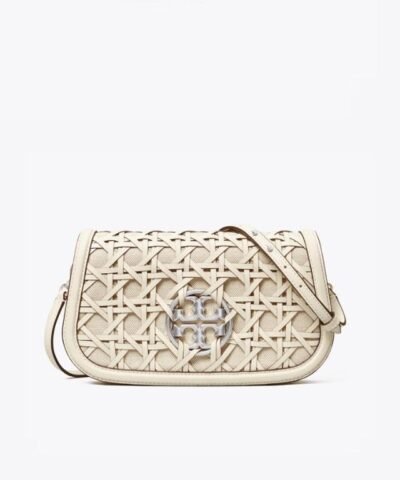 Tory Burch Miller Basket-Weave Convertible Shoulder Bag