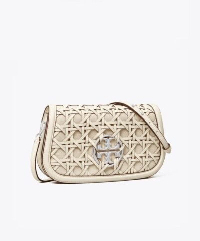 Tory Burch Miller Basket-Weave Convertible Shoulder Bag