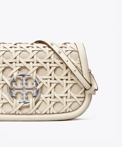 Tory Burch Miller Basket-Weave Convertible Shoulder Bag