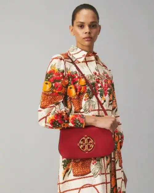 Tory Burch Miller Convertible Shoulder Bag, Loganberry