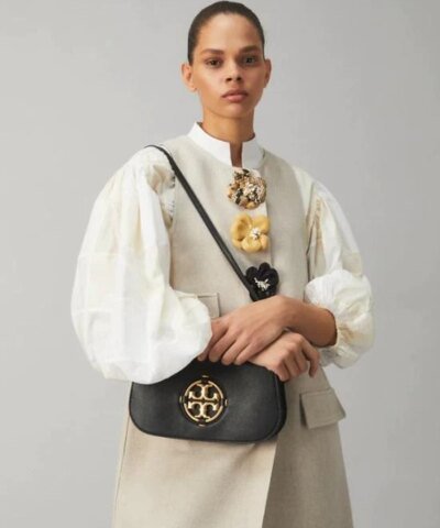 Tory Burch Miller Convertible Shoulder Bag, Black