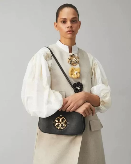 Tory Burch Miller Convertible Shoulder Bag, Black