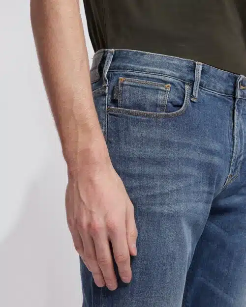 Emporio Armani Slim-Fit J06 Jeans In Distressed Denim