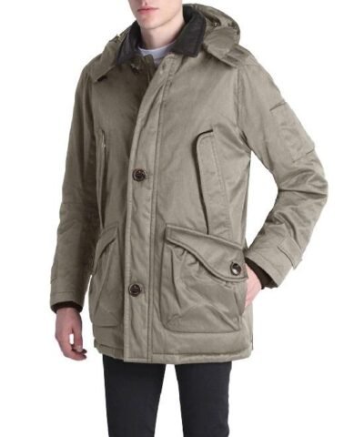 RAINFOREST Men's Down Parka With Removable Hood