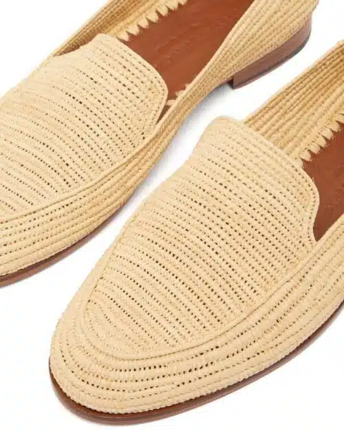 Casablanca 1942 Men's Beppe Raffia Apron-Toe Loafers