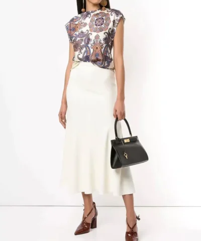 Tory Burch Lee Radziwill Small Leather Satchel