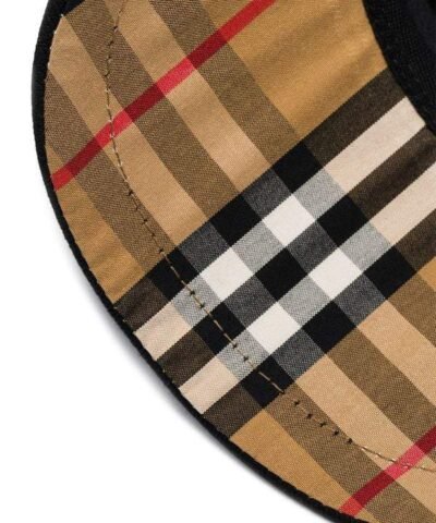 Burberry Black And White TB Logo Embroidered Cotton Baseball Cap