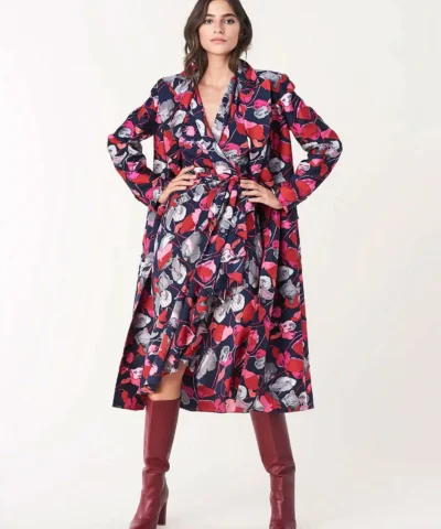 DVF Carla Two Silk Crepe De Chine Wrap Dress