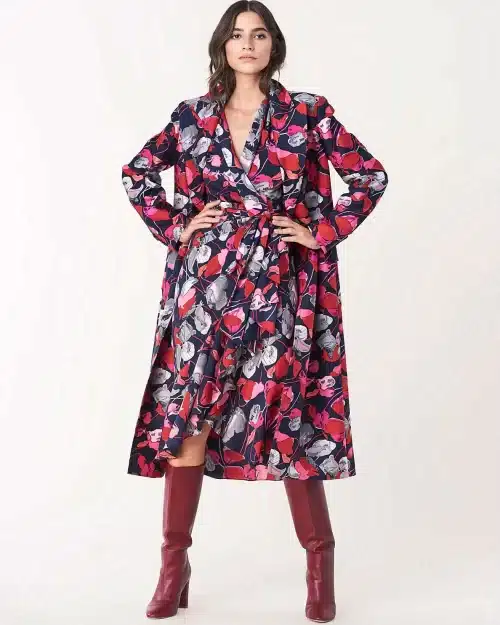 DVF Carla Two Silk Crepe De Chine Wrap Dress