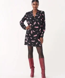 DVF Glenda Silk Crepe De Chine Shirt Dress