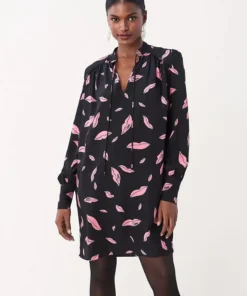 DVF Glenda Silk Crepe De Chine Shirt Dress