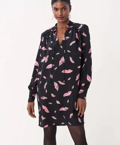 DVF Glenda Silk Crepe De Chine Shirt Dress