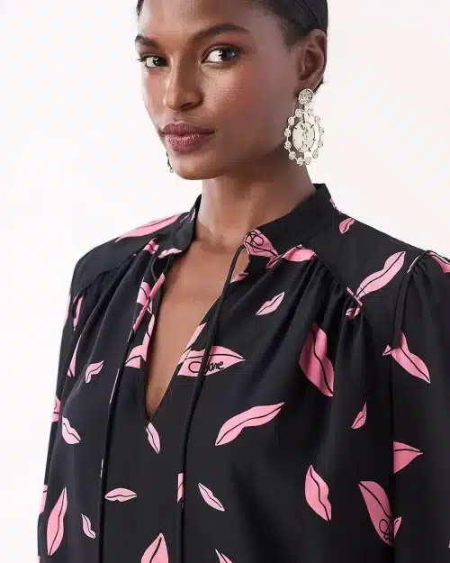 DVF Glenda Silk Crepe De Chine Shirt Dress