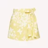 Red Valentino Cady Butterfly-Print Wrap Skorts