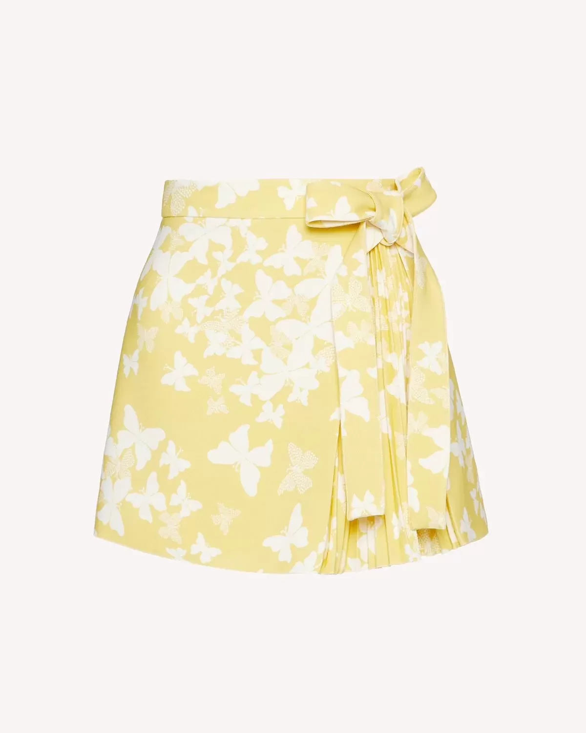 Red Valentino Cady Butterfly-Print Wrap Skorts