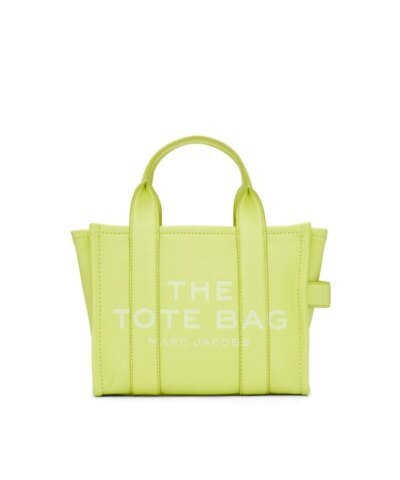 Marc Jacobs Lime Green The Leather Mini Tote Bag