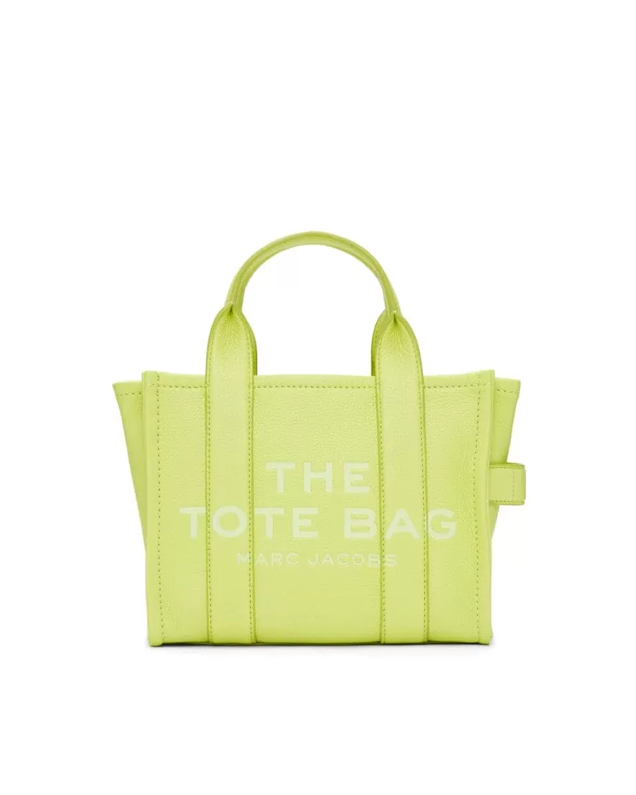 Marc Jacobs Lime Green The Leather Mini Tote Bag