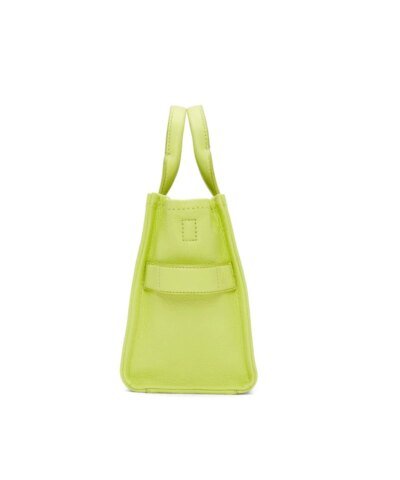 Marc Jacobs Lime Green The Leather Mini Tote Bag