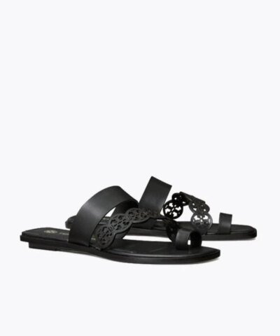 Tory Burch Tiny Miller Toe-Ring Slide, Leather