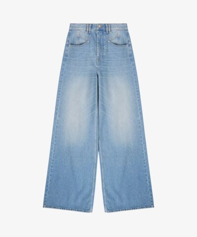 Isabel Marant Lemony High-Rise Flared Jeans
