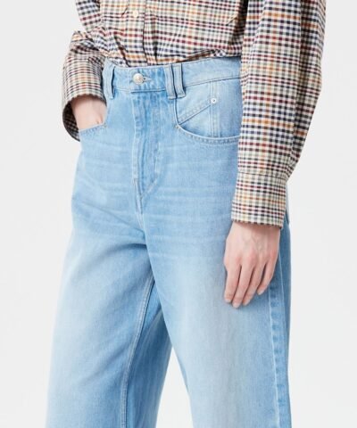 Isabel Marant Lemony High-Rise Flared Jeans