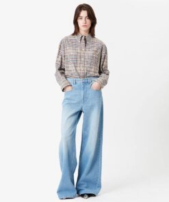 Isabel Marant Lemony High-Rise Flared Jeans
