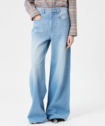 Isabel Marant Lemony High-Rise Flared Jeans