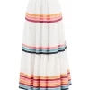 Zimmermann Lulu Stripe-Pattern Midi Skirt