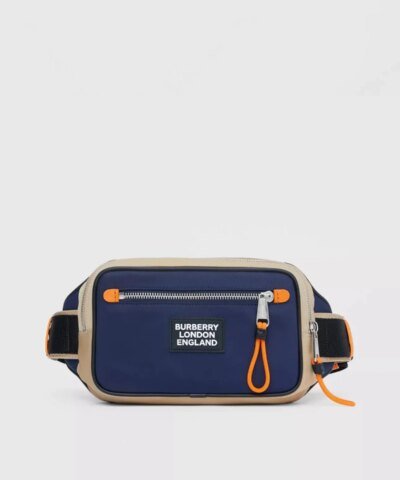 Burberry Logo Appliqué Two-tone ECONYL® Bum Bag