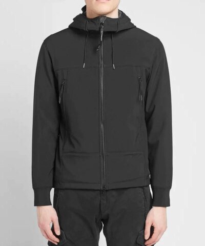 C.P. Company Soft Shell Goggle Jacket, Black