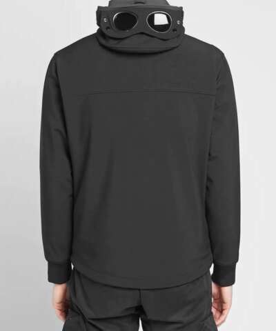C.P. Company Soft Shell Goggle Jacket, Black