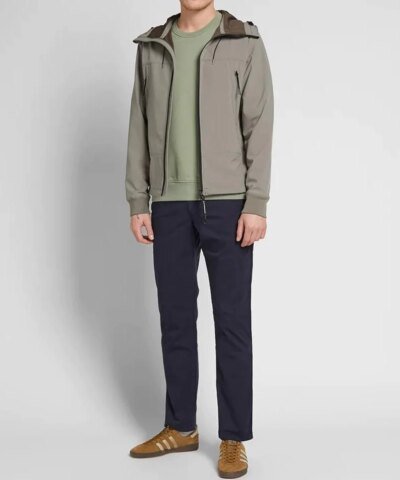 C.P. Company Soft Shell Goggle Jacket. Grey