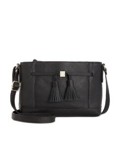 Giani Bernini Pebble Leather Tassel Crossbody