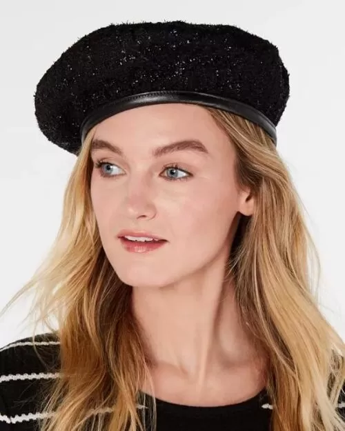 INC International Concepts Sparkle Beret Hat