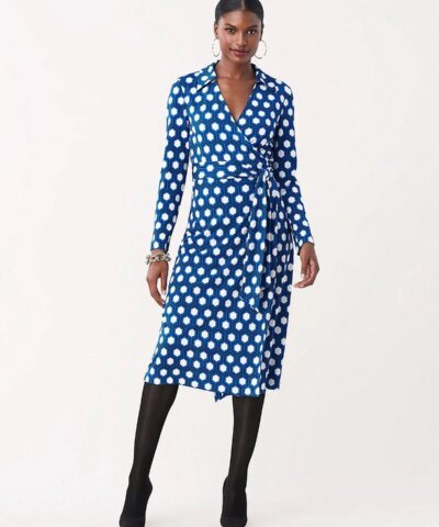 DVF T/73 Silk-Jersey Midi Wrap Dress