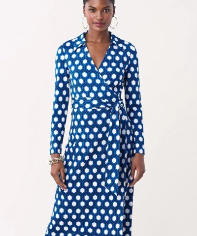 DVF T/73 Silk-Jersey Midi Wrap Dress