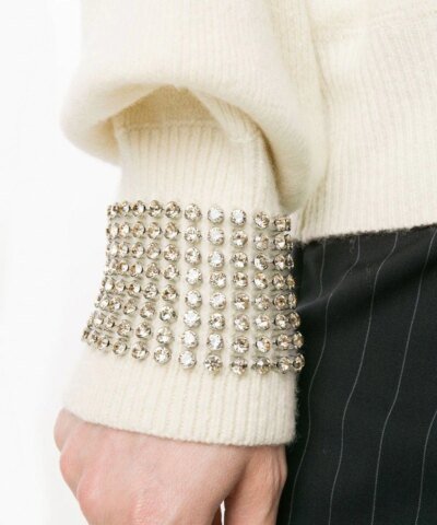 Alexander Wang Crystal Embellished Sweater