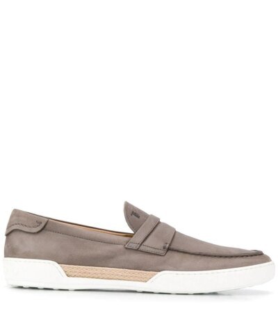 Tod's Contrasting Sole Penny Loafers