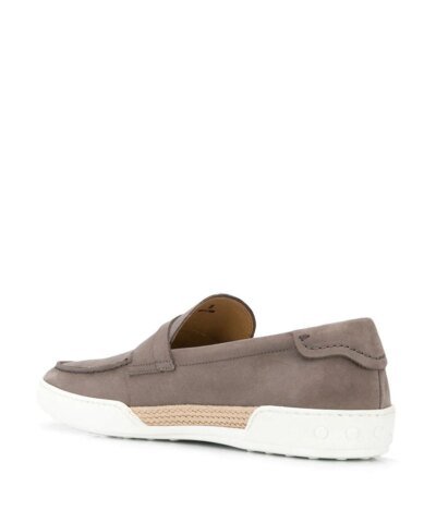 Tod's Contrasting Sole Penny Loafers