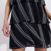 Armani Exchange Striped Chiffon Dress