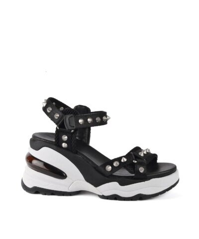 Ash DEAN Black Wedge Trainer Sandals